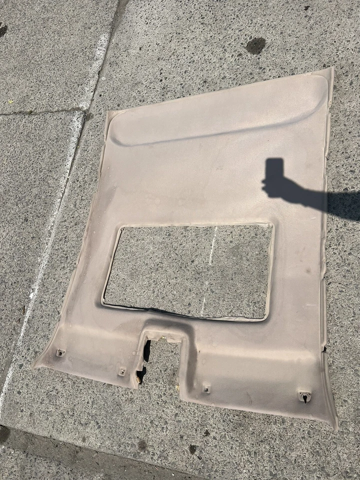 1989 1990 1991 JAGUAR XJ6 GENUINE HEADLINER ROOF TRIM PANEL TAN COLOR OEM - Image 2 of 4