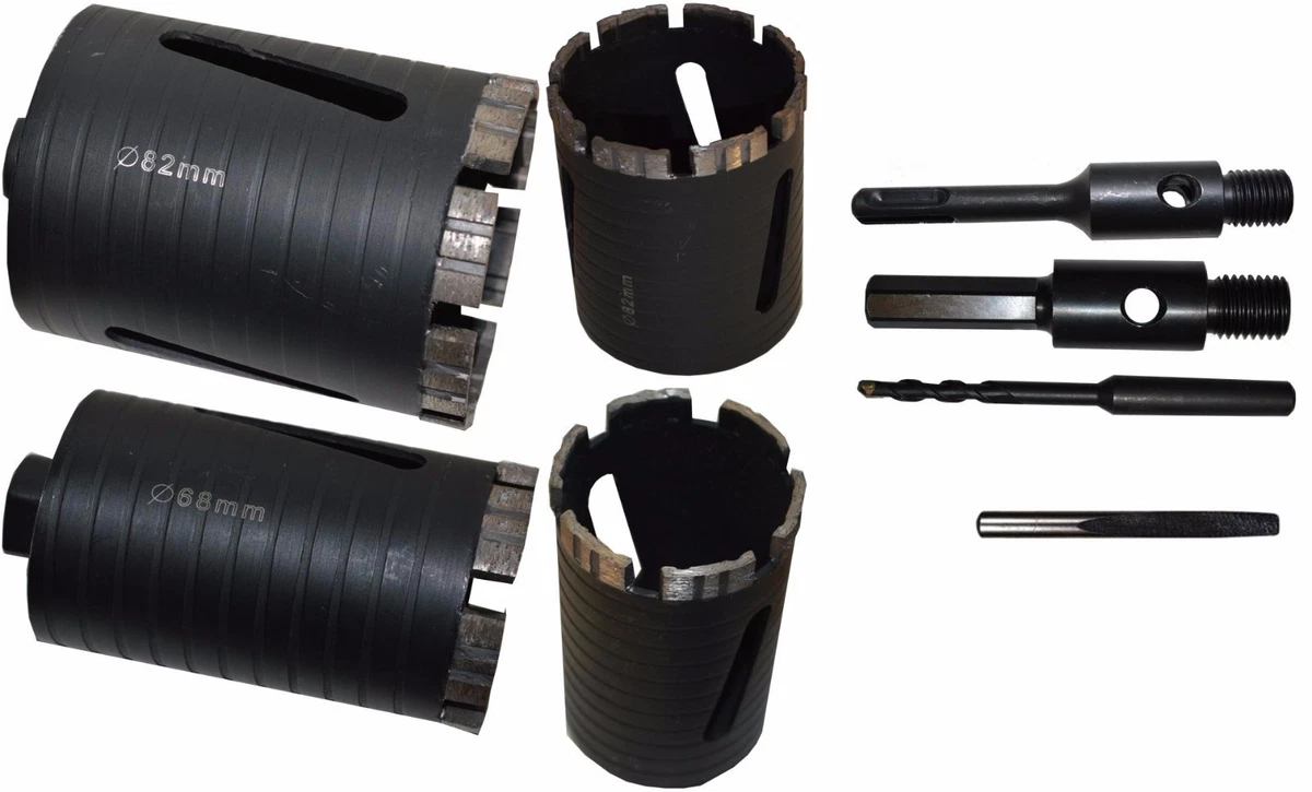 Trépan Diamant Turbo M16 - Pour Perçage Béton, 68/82mm, Segments Dakar, Professionnel