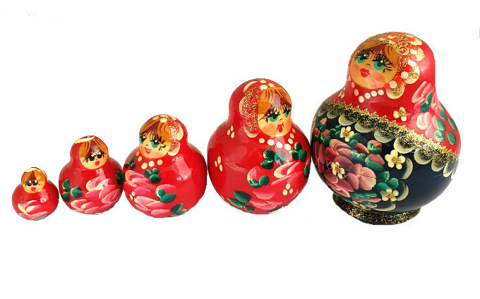 MINI POUPÉES RUSSES EMBOÎTABLES MATRIOCHKA PEINTE A LA MAIN MINI POUPÉES RUSSES EMBOÎTABLES MATRIOCHKA PEINTE A LA MAIN