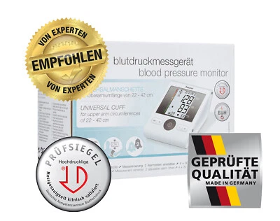 BEURER, MEDEL Blutdruckmessgerät Oberarm TEST-SIEGER auch für große Oberarme dazu 3 Geschenke