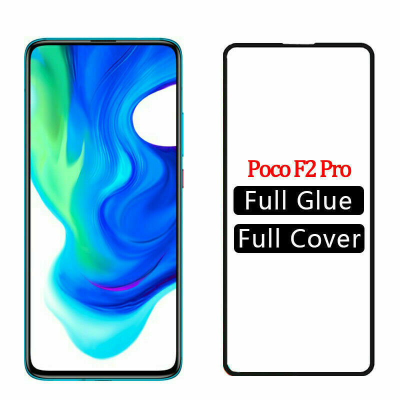 2Pcs Full Coverage Screen Protector For Xiaomi POCO X3 NFC/F2 Pro Tempered  Glass