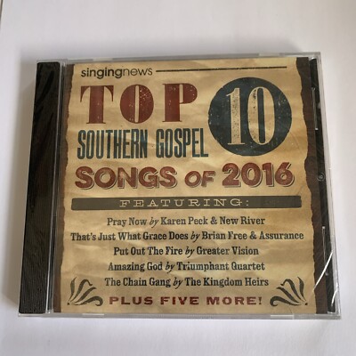 Singing News Top 10 Southern Gospel Songs Of 2016 VARIOUS ARTISTS RARE CD Sealed