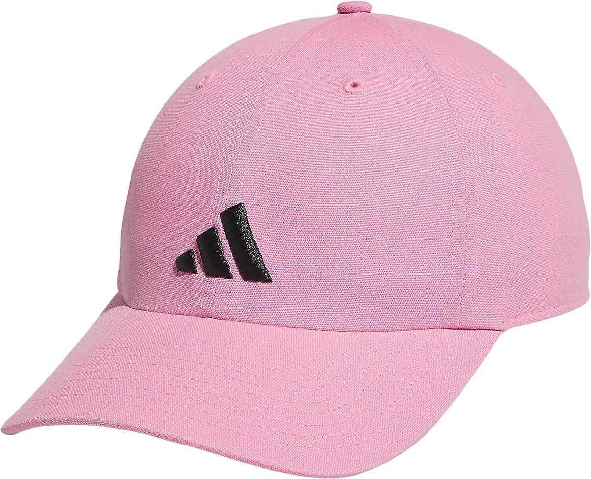 Adidas Women\'s White Bliss Pink Baseball Adjustable Cotton Athletic Relaxed Hat adidas_womens_crisscross_golf_  main image 3