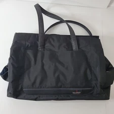 Vintage Ricardo Beverly Hill Travel Bag Black Luggage Carry-on Tote Zippered 