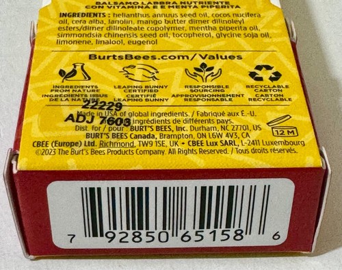 Burt’s Bees - Original Bienenwachs feuchtigkeitsspendender Lippenbalsam Dose 8,5 g-0,3 oz - Hergestellt in den USA - Bild 7 von 8