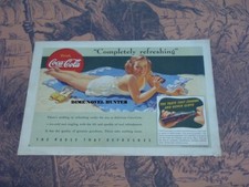 COCA-COLA AD COMPLETELY REFRESHING COKE PRINT 1941 ADVERTISEMENT