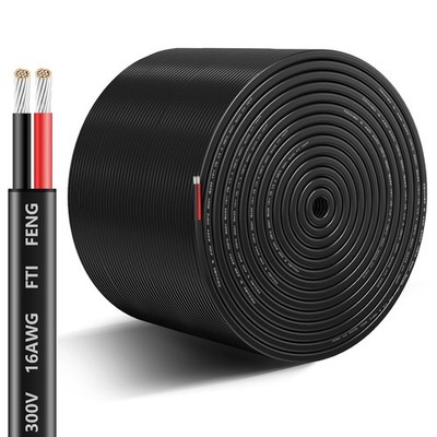 16 Gauge Wire 2 Conductor Electrical Wire 16 AWG 2 Wire Stranded PVC Cord 12V