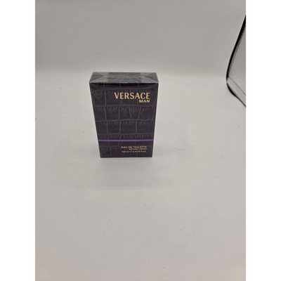Versace Man Eau de Toilette 100ml 3.4oz Natural Spray New Sealed Purple Box