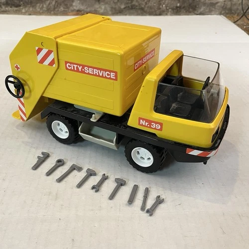 Vintage 1978 Playmobil Garbage Truck City Service No.39