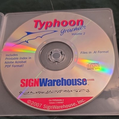 Typhoon Graphics Volume 2 Clip Art CD (.AI Files) CA-TYPHOON-2