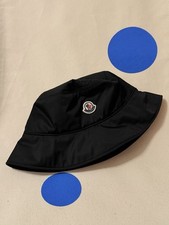 Authentic Moncler Berretto Bucket Hat Black - Size M - Unisex - Classic Logo