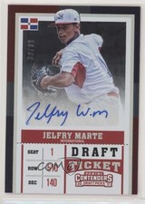 2017 Contenders Draft Picks International Ticket 39/99 Jelfry Marte #6 Auto yh2