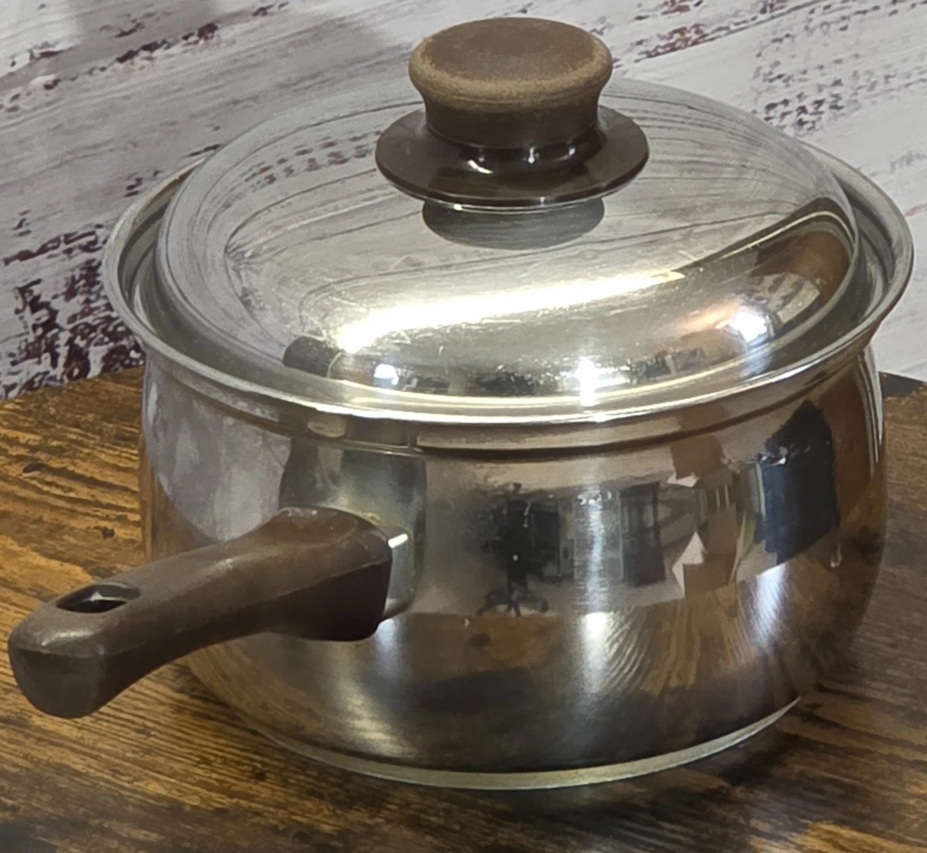 Vintage Sears Range Craft 2 Quart Sauce Pan Pot 541.5055 With Lid Made In...