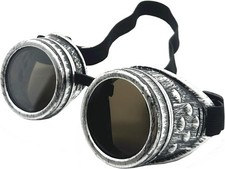 New Sell Vintage Steampunk Goggles Glasses Mad Scientist Goggles for Cosplay Cos