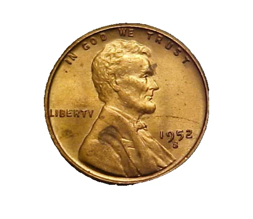 1952-S Lincoln Wheat Cent - Very Nice Choice BU Red Collector Coin-c7231xux