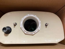 DXV D24434A109.415 Lyndon Toilet Tank with Left Hand Trip Lever - Canvas White