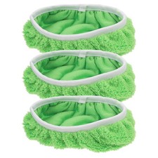 3pcs Reusable Cleaning Mop Pads Coral Fleece Replacement Floor Mop Parts