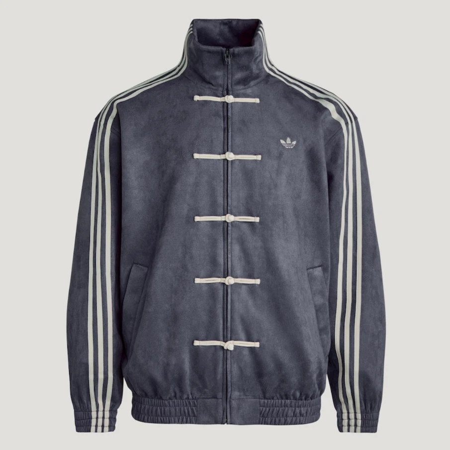 Chaqueta Informal Level SS Adidas Originales CTTChinese Track KR0295 Unisex Azul Gris Foto 2 de 4
