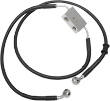 DS Extended Front Brake Line Kit Black ABS Only +12" Oversize #3300539