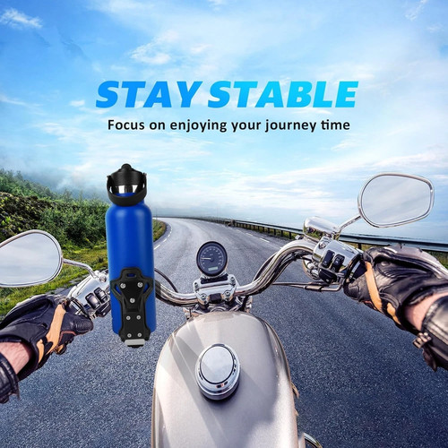 Upgraded Motorcycle ATV Cup Holder anti Theft, Extra Large Bike Water Bottle Hol - Picture 4 of 7