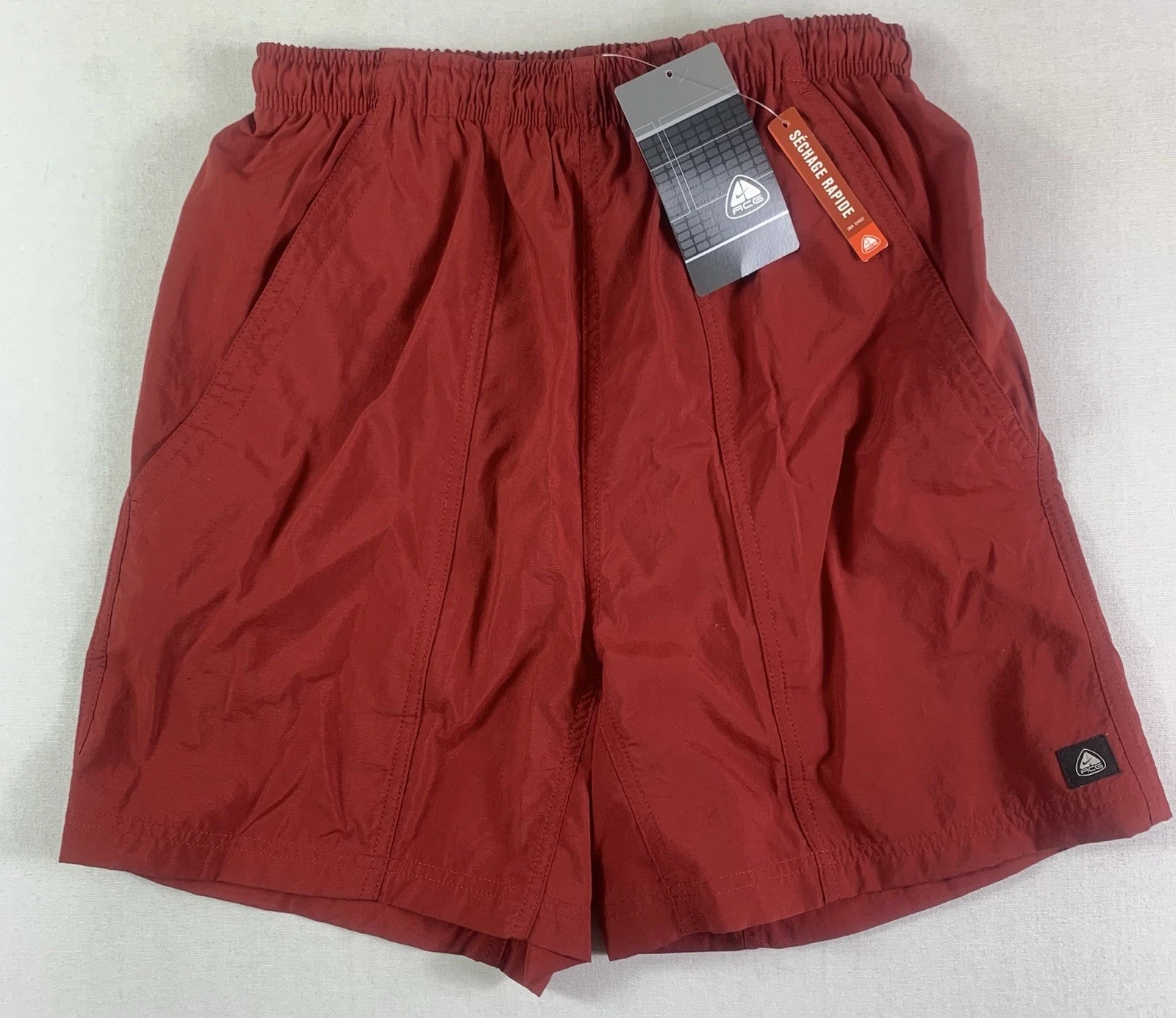 Vtg Nike ACG Shorts Mens Small Red Running Hiking Mesh Lined Y2K 163411-648 Nwt