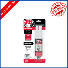 JB Weld Plastic Weld Quick Setting Epoxy Syringe Bonder Repair Glue Black