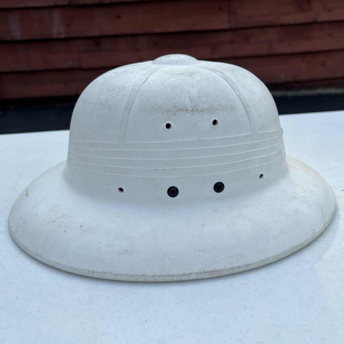 帽子 READYMADE 18AW US MAIL VINTAGE COTTON VTG USPS Post Office Postal White Plastic Pith Helmet Hat Midwest