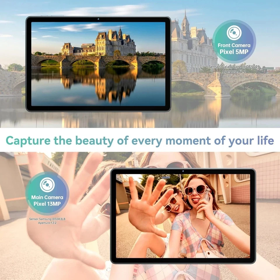 OUKITEL OT11 4G Tablet 11 Zoll 8000mAh 13MP+5MP 16GB+128GB/1TB Android 14 Tablet - Bild 2 von 4