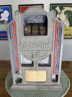 1930s 1 Cent Whirlwind 3 Reel Countertop Trade Stimulator/Jackpot Front