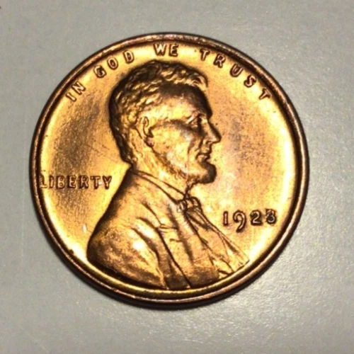 1923 Red Superb Gem BU MS Lincoln Wheat Cent. Beautiful Luster & Detail! G12