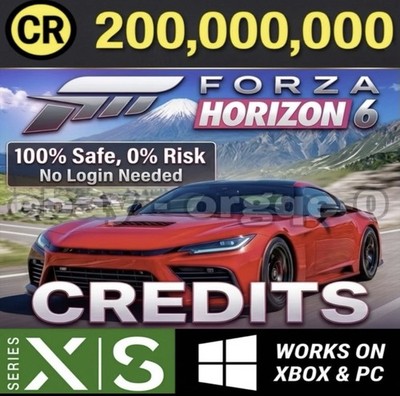 Forza Horizon 6 Credits 200,000,000 CR for Xbox Series X|S PC Legit Safe