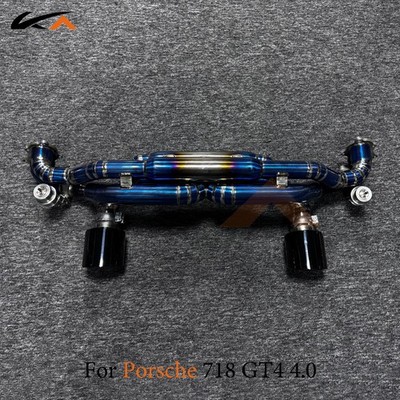 KA Tuning Catback Exhaust For Porshce 718 GT4 Titanium Alloy rear section