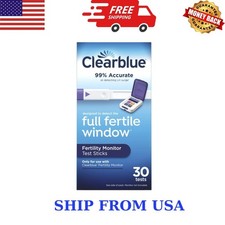 Clearblue Fertility Monitor Test 30 Count Test Sticks Strips Ovulation LH Track