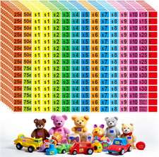 2250 Pack Garage Sale Price Stickers Removable Yard Sale Label Tags 1/2 x 3/4