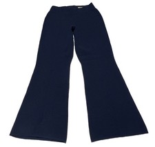 Simply Vera Vera Wang Navy Blue High Rise Flare Pants Elastic Waist Size S NWT