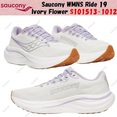 Taille femme Saucony WMNS Ride 19 Ivory Flower S101513-1012 - Photo 1/4