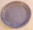 #2 Vintage Blue American Art Pottery Flowerpot Saucer No Damage Uhl Brush McCoy