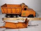 Vintage Tonka State Hi-way Dept 975 Orange Dump Truck Pressed Steel 50’s