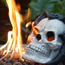Demon Skull Outdoor Metal Fire Pit Accessories
