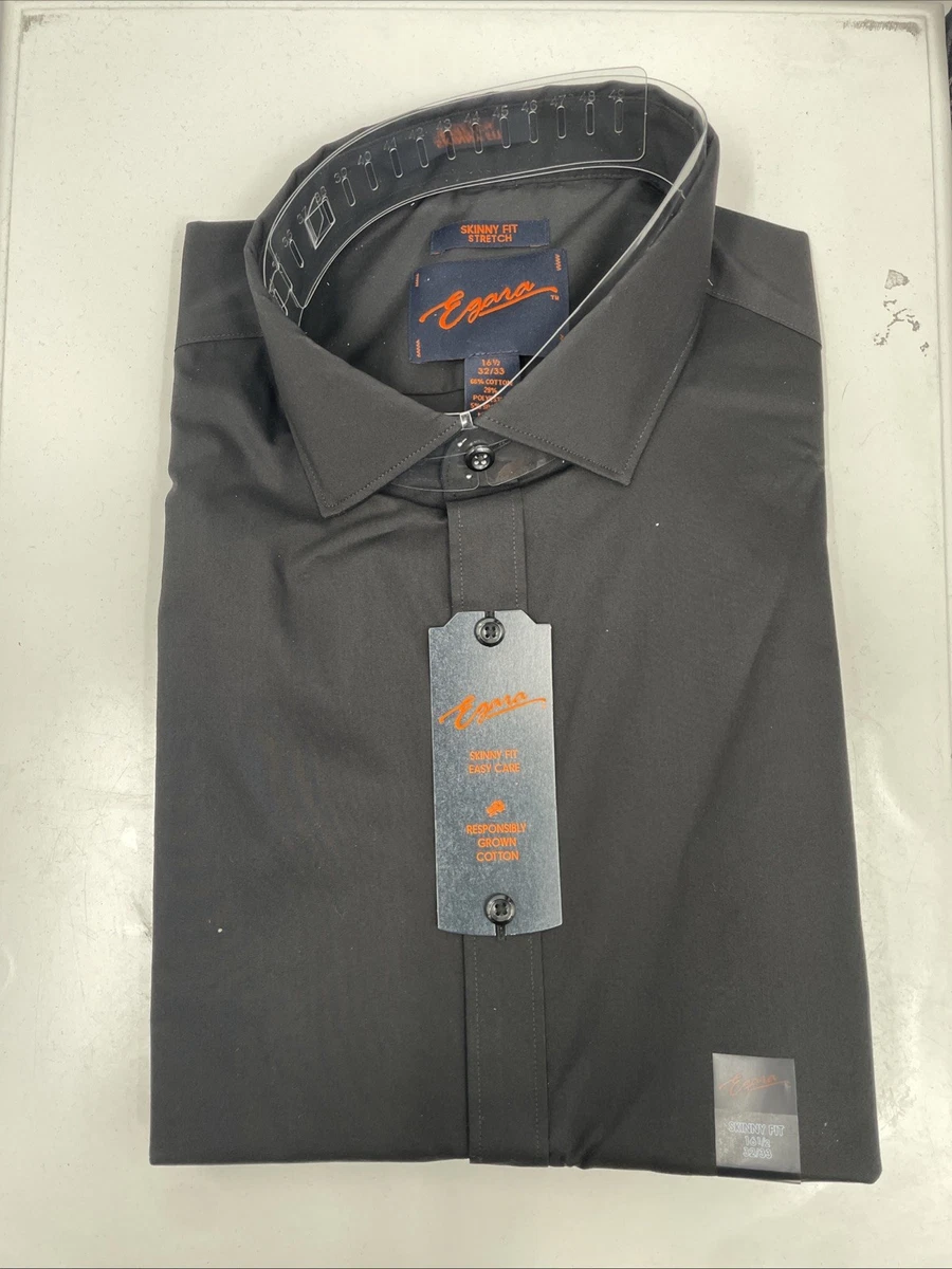 green emerald velvet dress Egara Black Micro Dot Pattern Slim Fit Stretch Long Sleeve Shirt   Taelor.Style