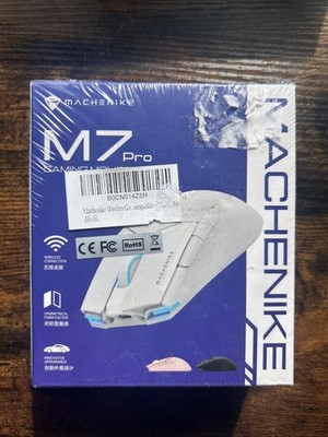 Machenike M7 Pro Wired & Cable or Wireless w/USB Dongle Gaming Mouse White 3395