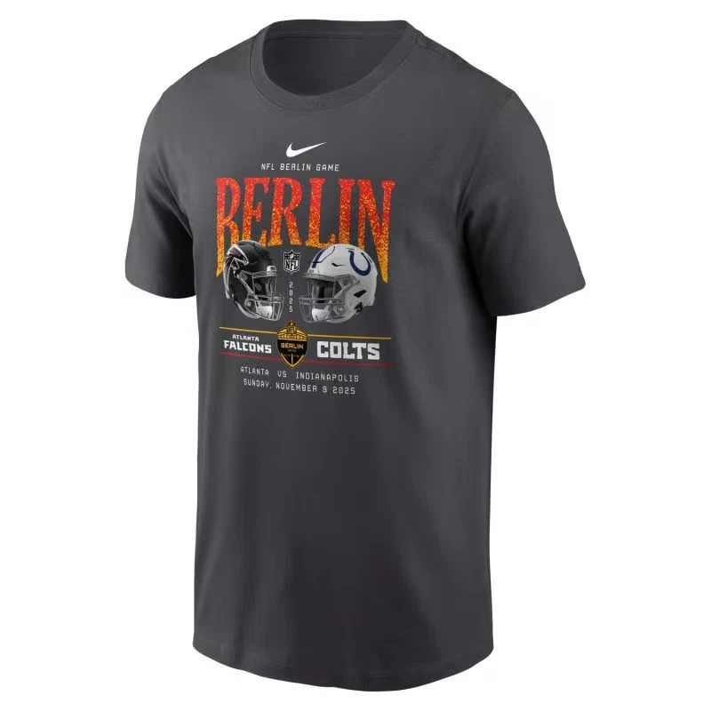BERLIN GAME NFL T-SHIRT 2025 Football Atlanta Falcons-Indianapolis Colts 25 NEU
