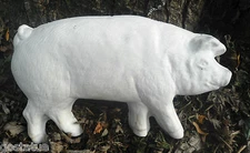 Pig mold plaster cement plaster plastic mould 9.5" x  5.5"W  x up to 3/4"thick