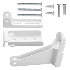 Storm Door Closer Bracket in White Color Reinforced Repair Jamb Bracket Compa...