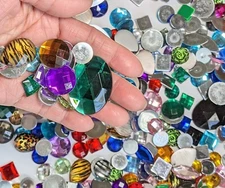 Craft Gems in Bulk Flat Back Jewels Acrylic Gems Embellishment 1000 pcs