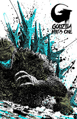 AA1670 Godzilla Minus One By Takashi Yamazaki 2023 Monster Movie Poster 11x17
