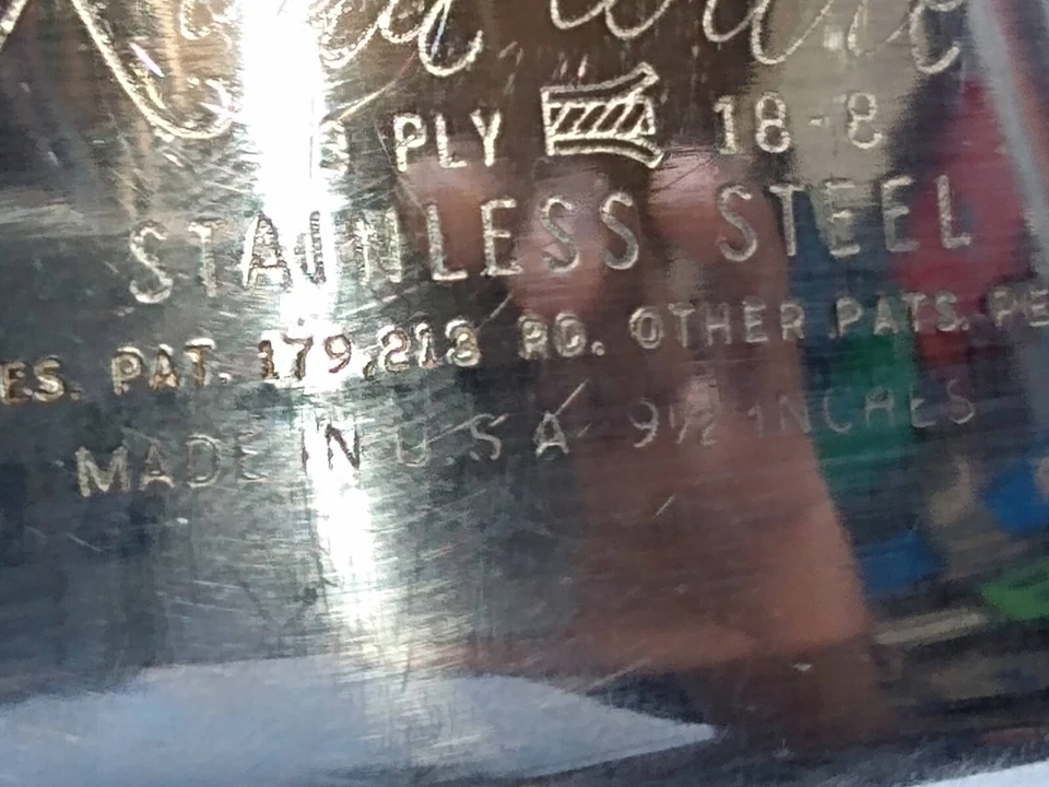 Rena Ware Utensilios de Cocina 9.5" Sartén Multi-Plata Inoxidable 2.5 Qt Sartén Salteado Olla Tapa Foto 3 de 4