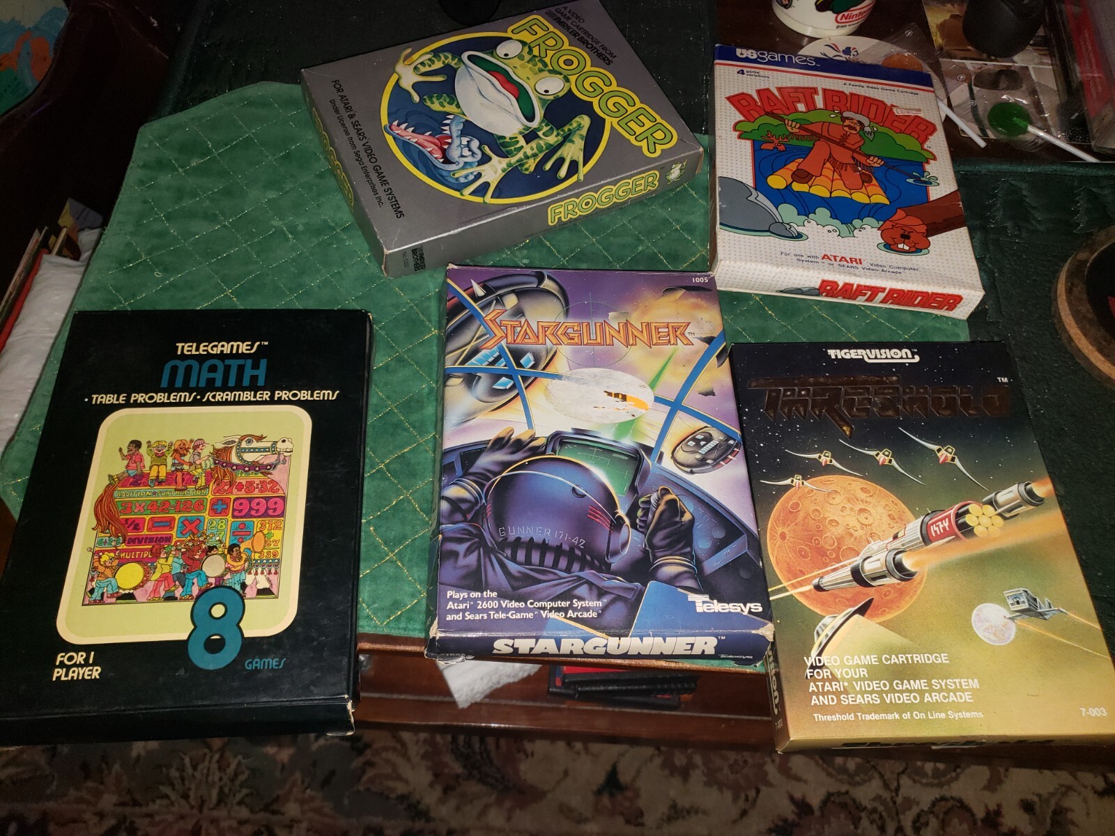 ultra rare Atari 2600  Raft Rider Stargunner Threshold star gunner nes