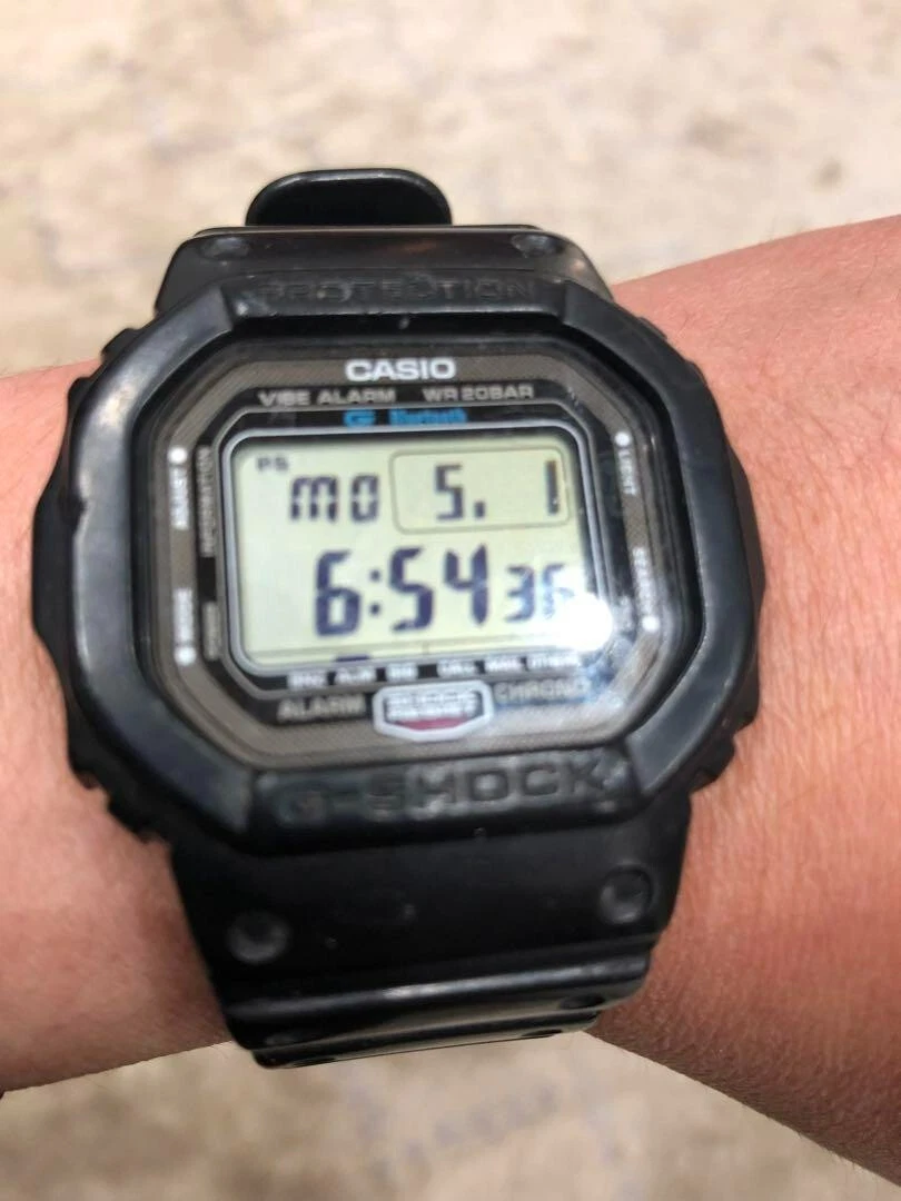 Casio G-Shock GW-M5610BA-1JF 43.2mm Black Resin Case with Black Resin Band Men's