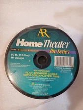 AR Pro Series Speaker Cable w/Gold-Plated Pins. 50ft Flat Design. 16 gauge